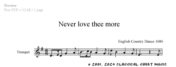 Thumb image for Never love thee more