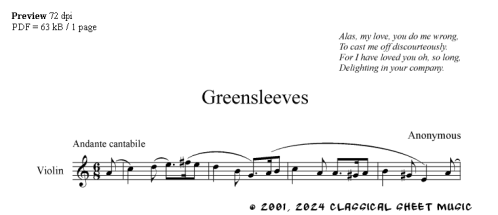 Thumb image for Greensleeves