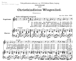 Thumb image for Christkindleins Wiegenlied