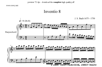 Thumb image for Inventio 8 BWV 779