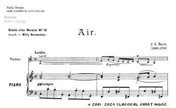Thumb image for Air for violin and piano