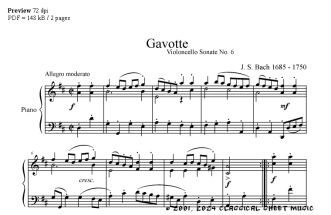 Thumb image for Gavotte Cello Suite VI