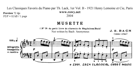 Thumb image for Musette Anna Magdalena Bach
