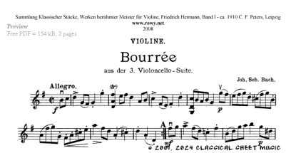 Thumb image for Cello Suite No 3 Bourree