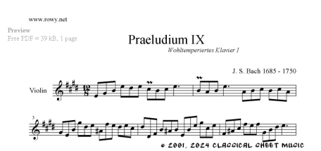 Thumb image for WT Klavier I Praeludium IX