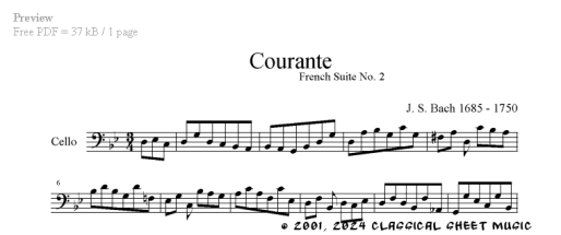 Thumb image for French Suite No 2 Courante