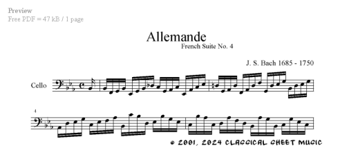Thumb image for French Suite No 4 Allemande