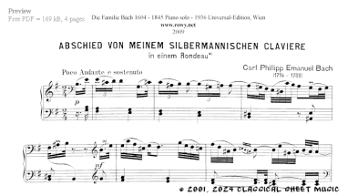 Thumb image for Abschied v m Silbermannischen Claviere