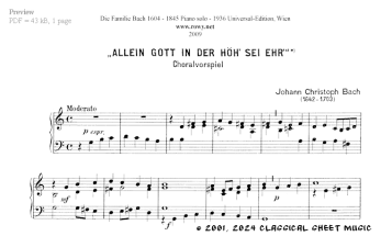 Thumb image for Choralvorspiel Allein Gott in der Hoh