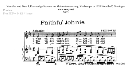 Thumb image for Faithfu Johnie Op 108 No 20
