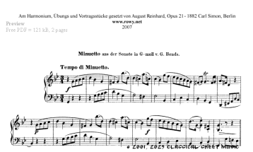 Thumb image for Minuet from Sonata in G Minor