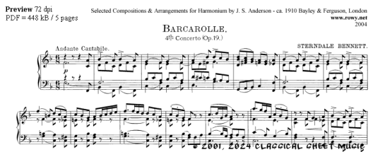 Thumb image for Barcarolle 4th Concerto Op 19