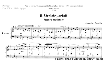Thumb image for II Streichquartett_Allegro Moderato