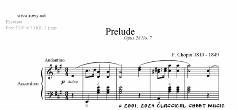 Thumb image for Prelude Opus 28 No 7