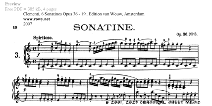 Thumb image for Sonatina Opus 36 No 3