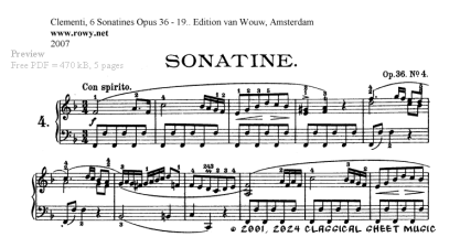 Thumb image for Sonatina Opus 36 No 4