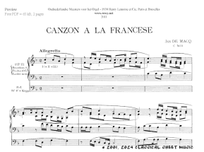 Thumb image for Canzon a la Francese