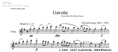 Thumb image for Holberg Suite Gavotte