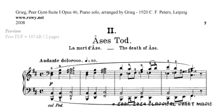 Thumb image for Peer Gynt Suite I The death of Ase