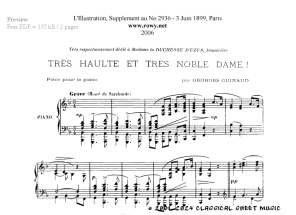Thumb image for Tres haulte et tres noble dame