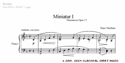 Thumb image for Miniaturen Op 17 No 1
