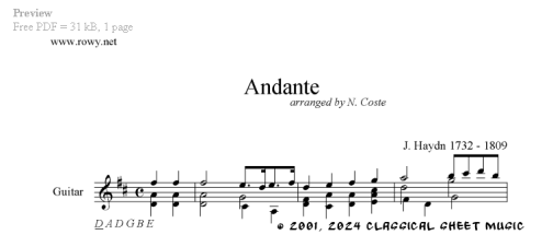Thumb image for Andante in D Major