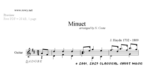 Thumb image for Minuet in D Major