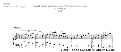 Thumb image for Minuet in D major