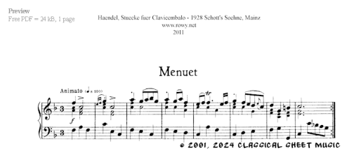 Thumb image for Minuet in F major II
