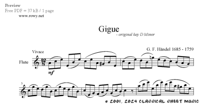 Thumb image for Gigue in D Minor