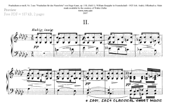 Thumb image for Prelude in E Flat Minor Op 118 No 2