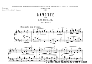 Thumb image for Gavotte in D Major