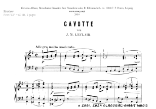 Thumb image for Gavotte in E Minor