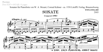 Thumb image for Sonate Facile KV 545
