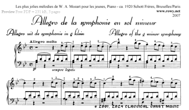 Thumb image for Symphony No 40 Allegro