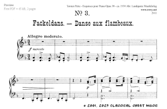 Thumb image for Esquisses pour piano Op 38 No 3 Danse aux flamb