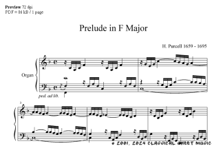 Thumb image for Prelude in F Major