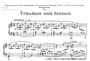 Thumb image for Traumen und Sinnen Op 88 No 2