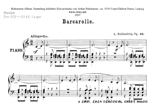 Thumb image for Barcarolle in a