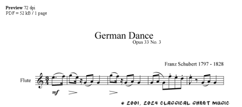 Thumb image for German Dance Op 33 No 3