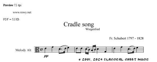 Thumb image for Cradle song A