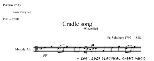 Thumb image for Cradle song A