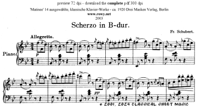 Thumb image for Scherzo in B Dur