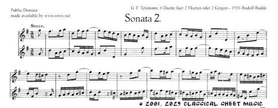 Thumb image for 6 Duets Sonata II fl vl