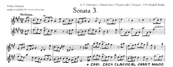 Thumb image for 6 Duets Sonata III fl vl