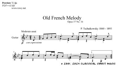 Thumb image for Old French Melody
