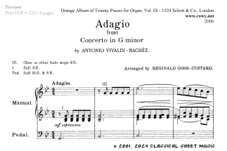 Thumb image for Adagio Concerto in G Minor