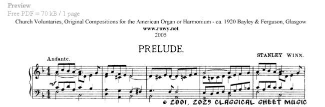 Thumb image for Prelude in F Major