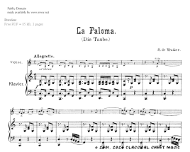 Thumb image for La Paloma vl pf